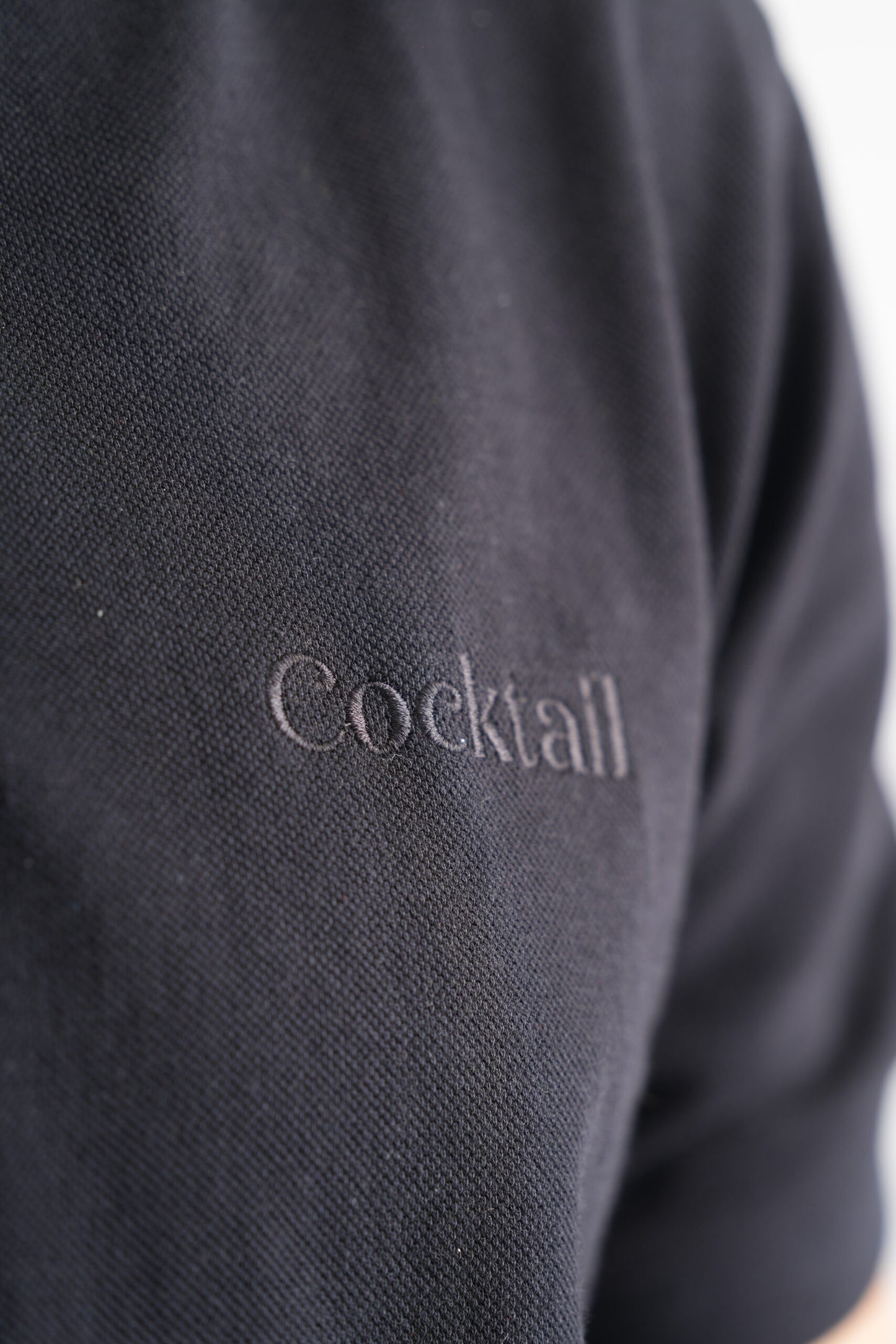 Black Polo T-Shirt – Classic Embroidered Detailing for a Stylish Look